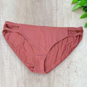 Calia Womens Double Side Elastic Bands Bikini Swim Bottoms - Size XL - Mesa Rose